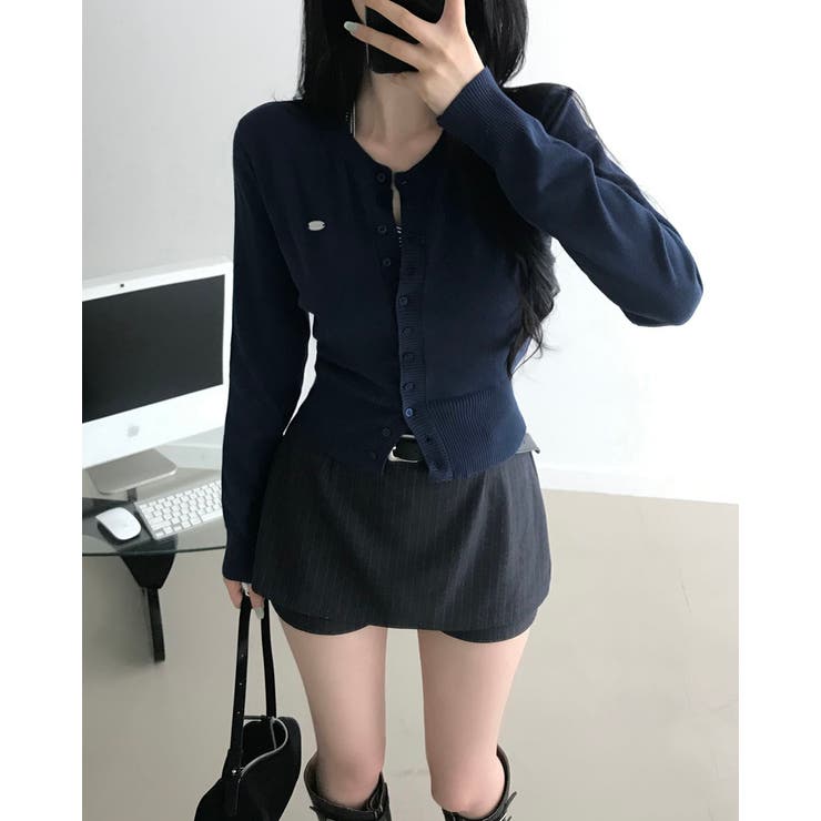 メガ ストライプレイヤードスカートパンツ sk1160 | BEIDELLI | 詳細画像7 