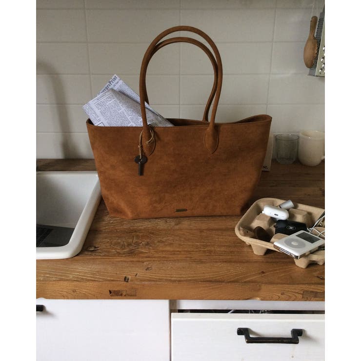 サーモン スエードトートバッグ bg1049 | BEIDELLI | 詳細画像10 