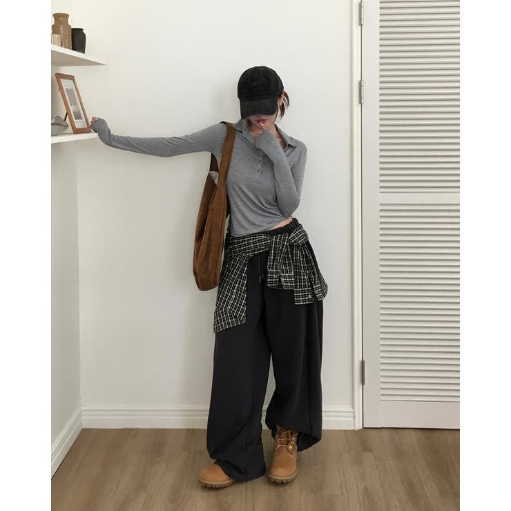 ペッパー カラー付きロングスリーブTシャツ ts1408 | BEIDELLI | 詳細画像9 