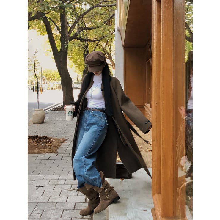 シアリング、バックポケットデニムワイドパンツ pt1427 | BEIDELLI | 詳細画像3 