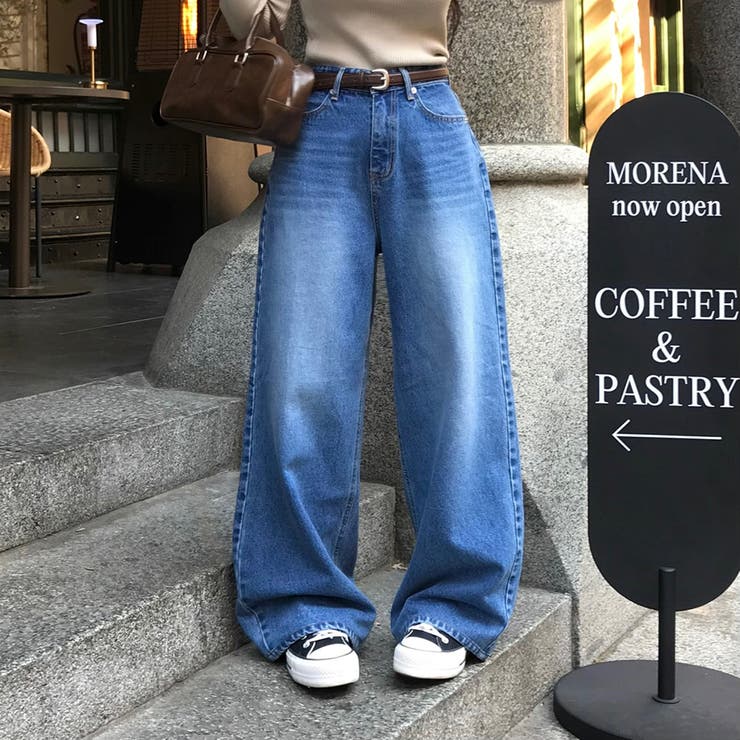 シアリング、バックポケットデニムワイドパンツ pt1427 | BEIDELLI | 詳細画像5 