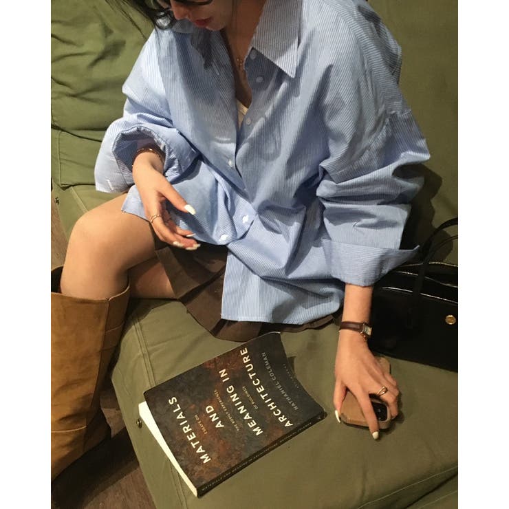 ハーグ、ストライプルーズフィットシャツ bs1189 | BEIDELLI | 詳細画像2 