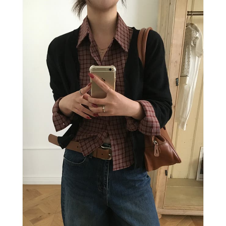 トリックスリムフィットチェックシャツ bs1207 | BEIDELLI | 詳細画像2 