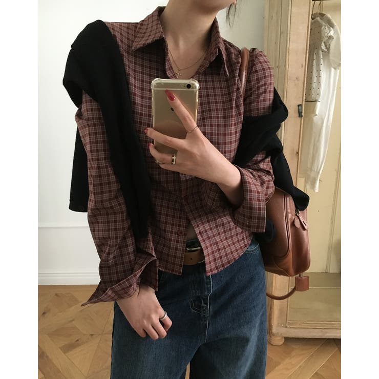 トリックスリムフィットチェックシャツ bs1207 | BEIDELLI | 詳細画像3 