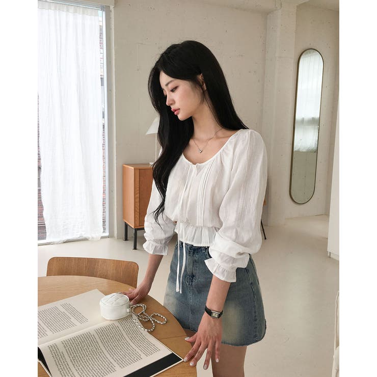 ロア、フリル長袖ブラウス bs1201 | BEIDELLI | 詳細画像6 