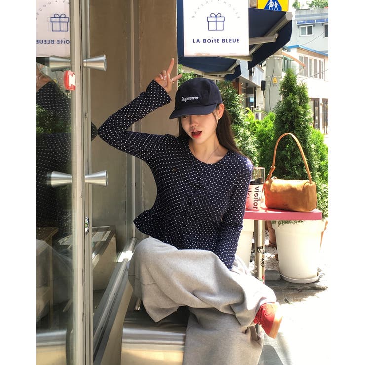 クラウド、フリル ドットカーディガン cd1276 | BEIDELLI | 詳細画像5 