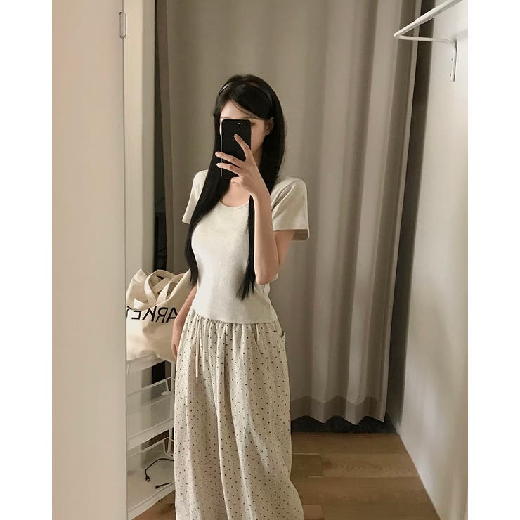 ドット、ピンタックワイドパンツ pt1466 | BEIDELLI | 詳細画像3 