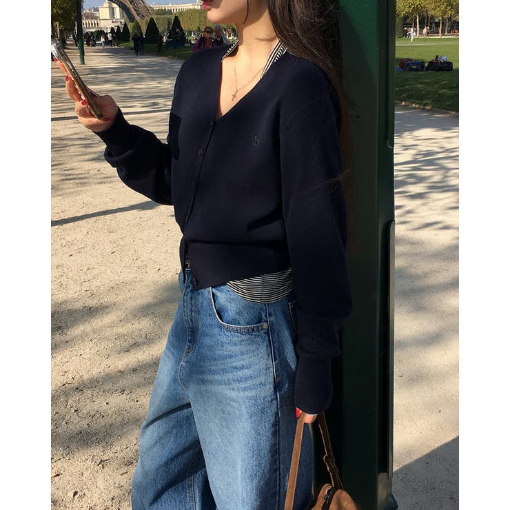 ベール ブイネックニットカーディガン cd1286 | BEIDELLI | 詳細画像2 