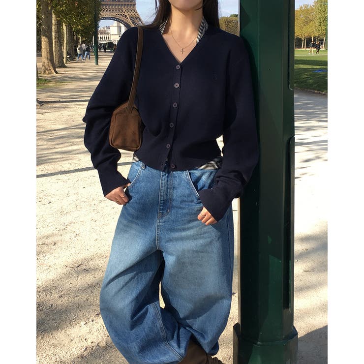 ベール ブイネックニットカーディガン cd1286 | BEIDELLI | 詳細画像3 