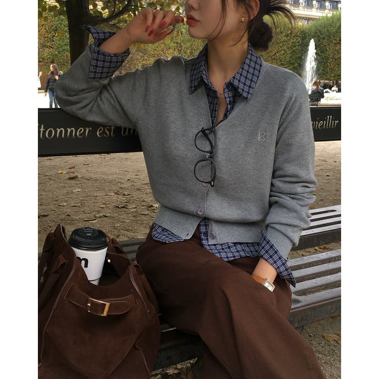 ベール ブイネックニットカーディガン cd1286 | BEIDELLI | 詳細画像6 