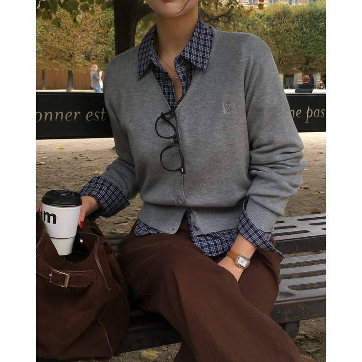 ベール ブイネックニットカーディガン cd1286 | BEIDELLI | 詳細画像7 