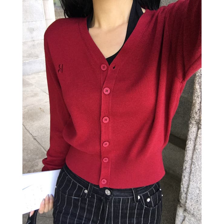 ベール ブイネックニットカーディガン cd1286 | BEIDELLI | 詳細画像12 