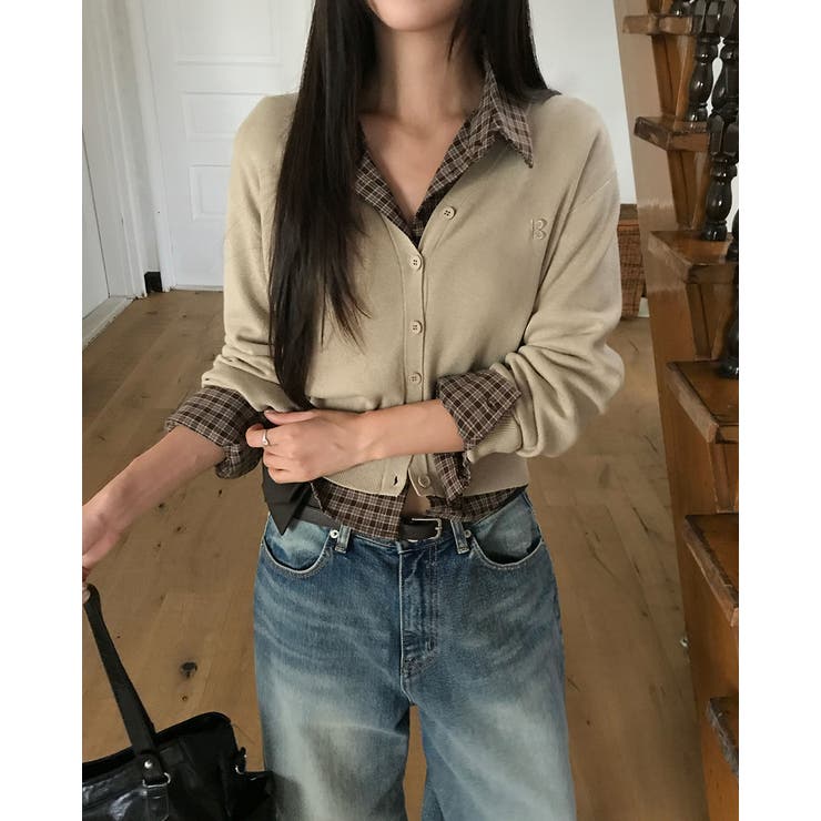 ベール ブイネックニットカーディガン cd1286 | BEIDELLI | 詳細画像17 