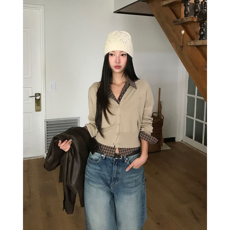 ベール ブイネックニットカーディガン cd1286 | BEIDELLI | 詳細画像14 