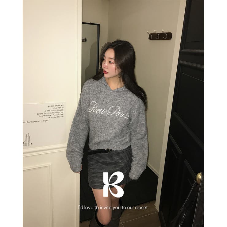 ブリングレターリングフードウールニット nt1322 | BEIDELLI | 詳細画像1 