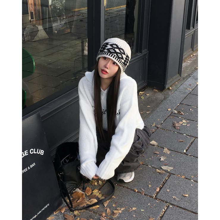 ブリングレターリングフードウールニット nt1322 | BEIDELLI | 詳細画像9 