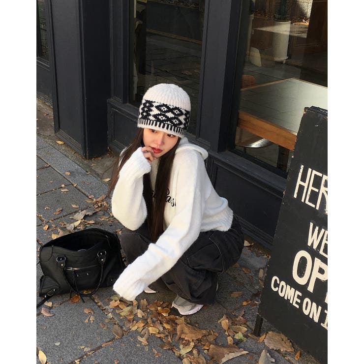 ブリングレターリングフードウールニット nt1322 | BEIDELLI | 詳細画像8 