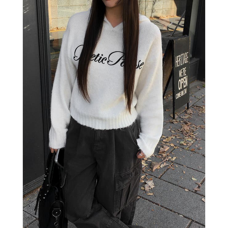 ブリングレターリングフードウールニット nt1322 | BEIDELLI | 詳細画像6 