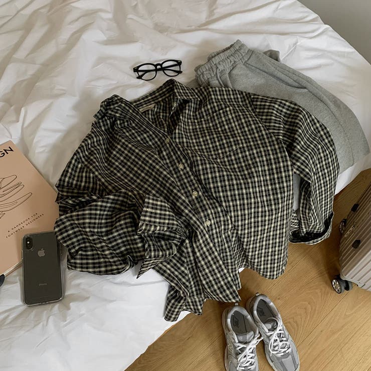 カジュアルオーバーフィットチェックシャツ bs1161 | BEIDELLI | 詳細画像6 