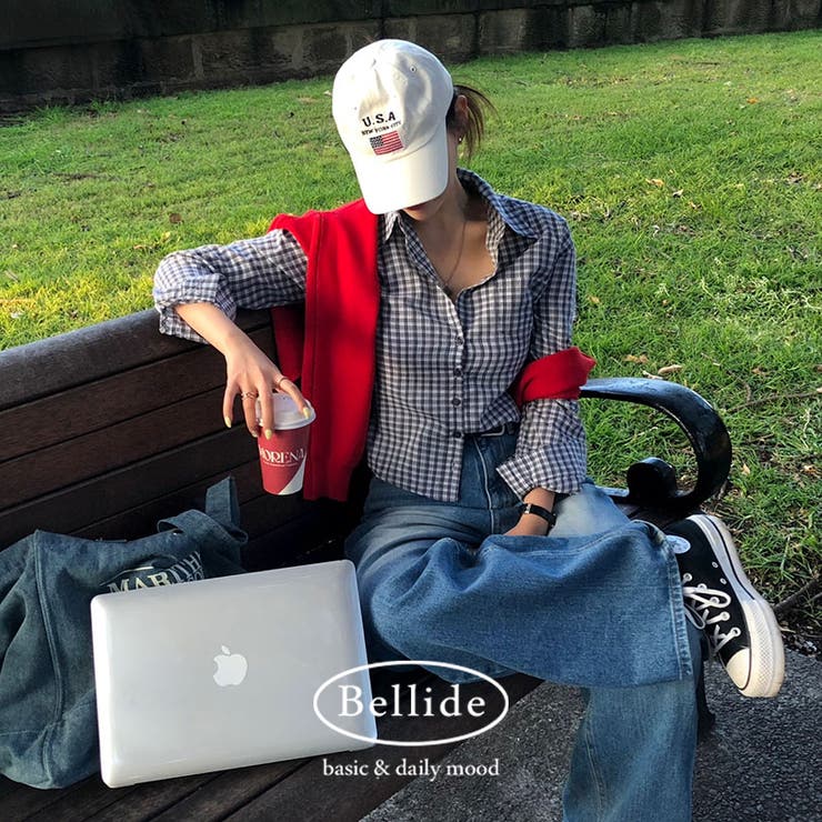 ピッピ、 スリムチェックシャツ・ブラウス bs1176 | BEIDELLI | 詳細画像1 