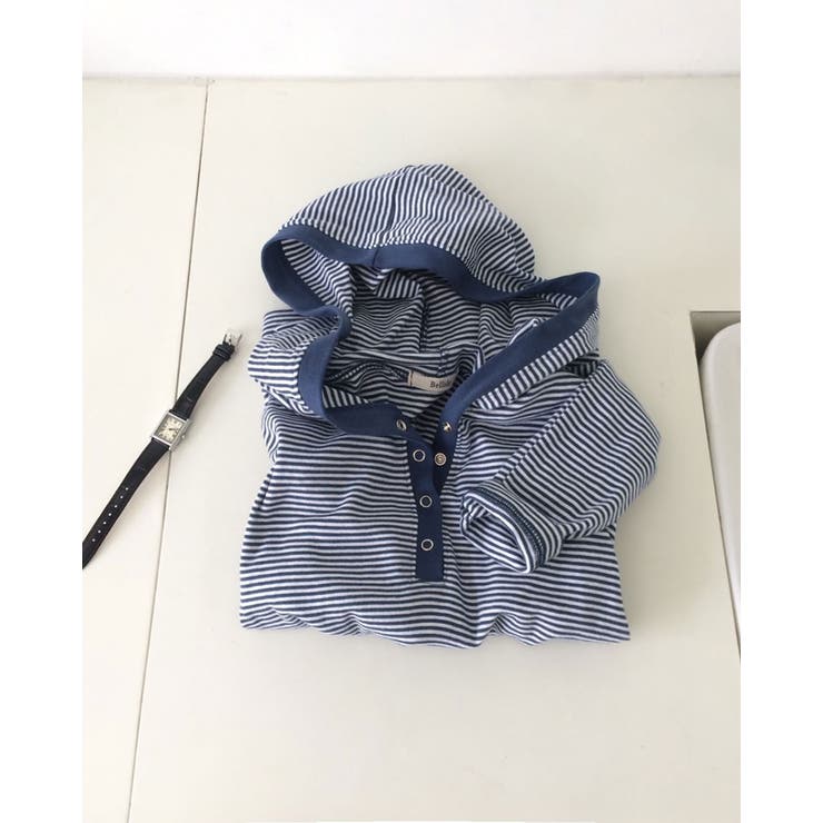 ボーダーフーディー長袖Tシャツ ts1454 | BEIDELLI | 詳細画像5 