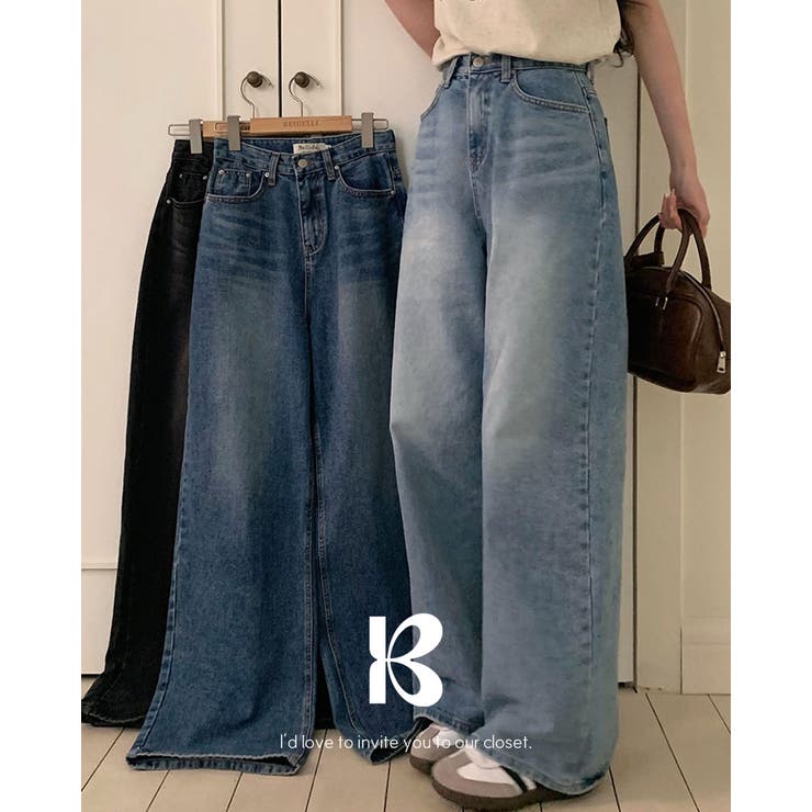 オーシャンワイドデニムパンツ pt1385 | BEIDELLI | 詳細画像1 