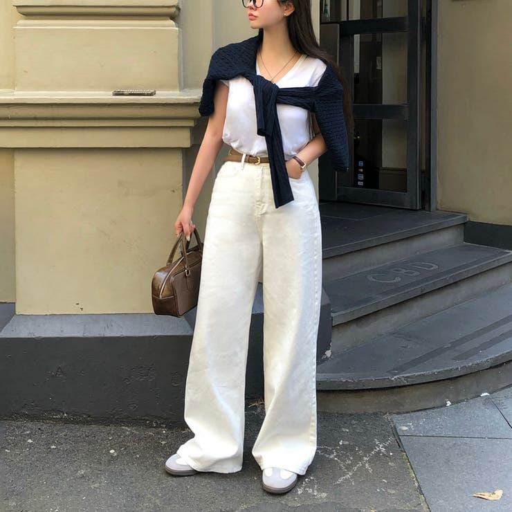 オールデイベーシックコットンワイドパンツ pt1389 | BEIDELLI | 詳細画像4 