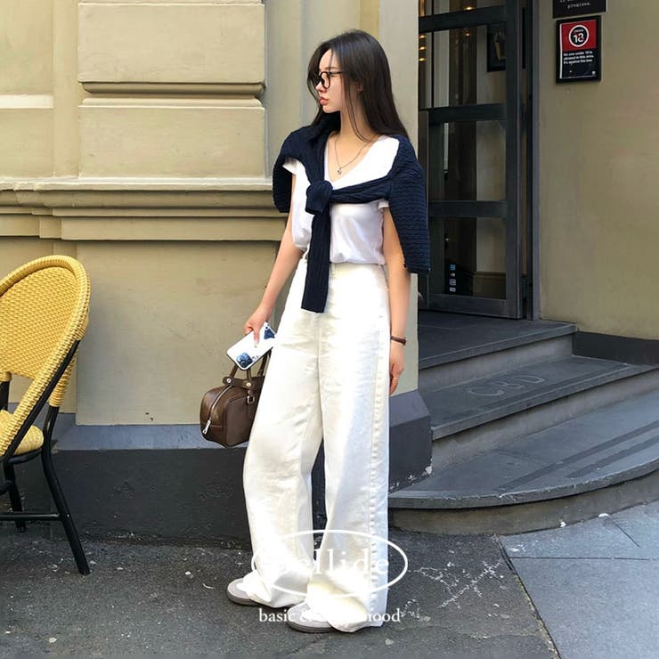 オールデイベーシックコットンワイドパンツ pt1389 | BEIDELLI | 詳細画像1 