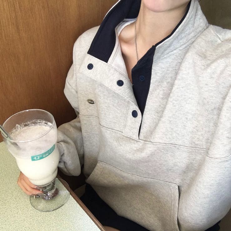 ルーズフィット配色プラケットトレーナー ts1374 | BEIDELLI | 詳細画像2 