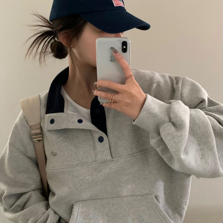 ルーズフィット配色プラケットトレーナー ts1374 | BEIDELLI | 詳細画像4 