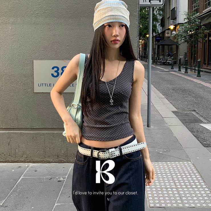 CHARCOAL | フィップス Vネックキャミソール ts1502 | BEIDELLI