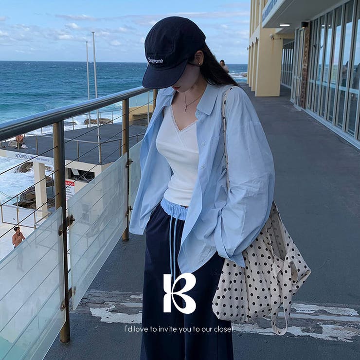 BLUE | べプ オーバーフィットサマーシャツ bs1220 | BEIDELLI