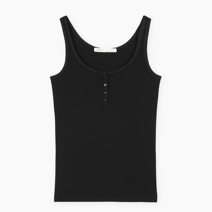 ブラック | ベイト ヘンリーネックタンクトップ ts1511 | BEIDELLI