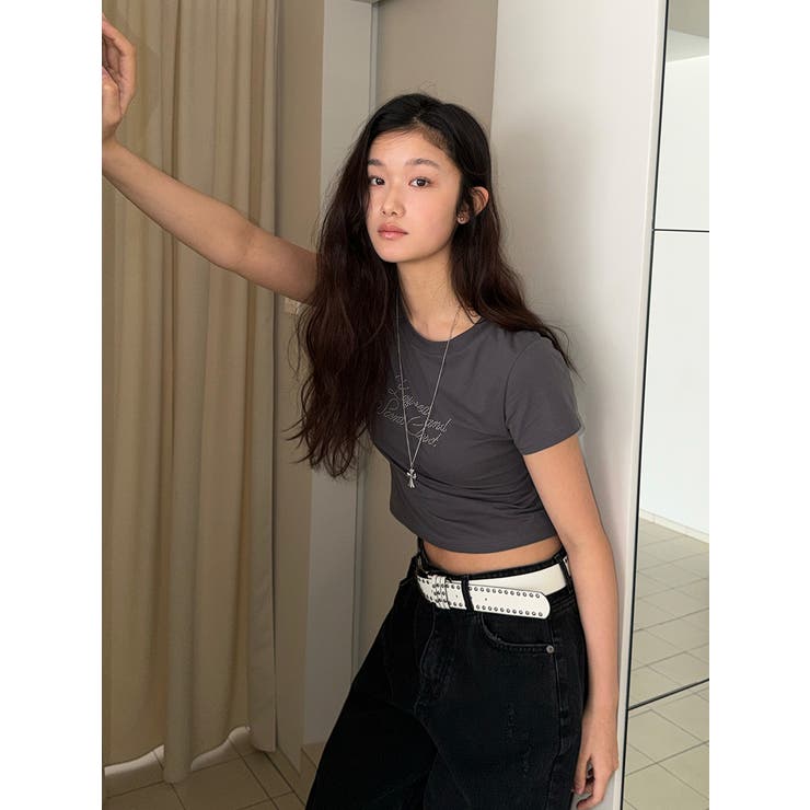 チャコール | キコ キュービック半袖Tシャツ ts1516 | BEIDELLI