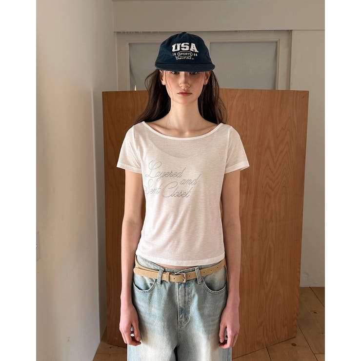 ベヌ シースルー半袖Tシャツ ts1484 | BEIDELLI | 詳細画像11 
