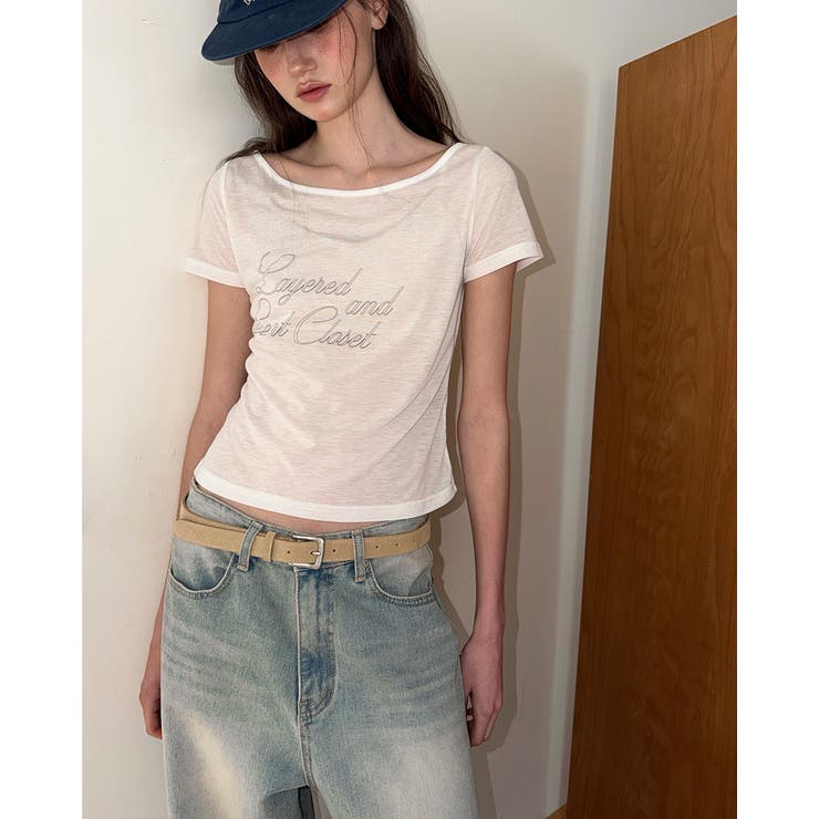 ベヌ シースルー半袖Tシャツ ts1484 | BEIDELLI | 詳細画像13 