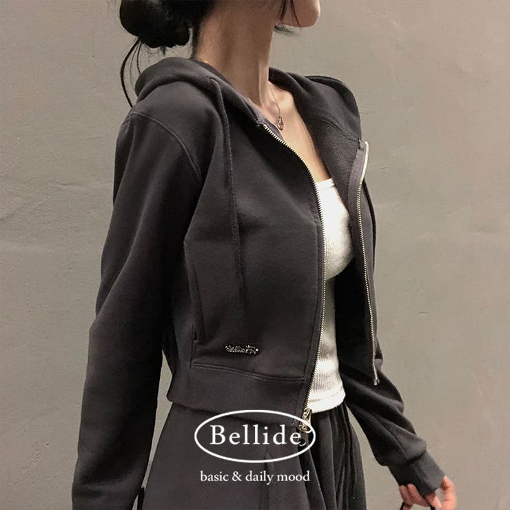 チャコール | ディアダブルピンタックトレーニングセットアップ op1271 | BEIDELLI