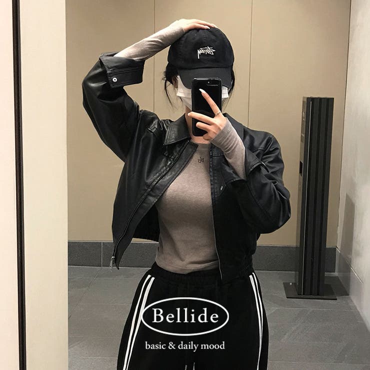 ブラック | リニューアルver、ムースブルゾンレザージャケット jk1141 | BEIDELLI