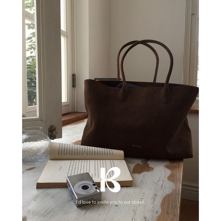 ブラウン | サーモン スエードトートバッグ bg1049 | BEIDELLI