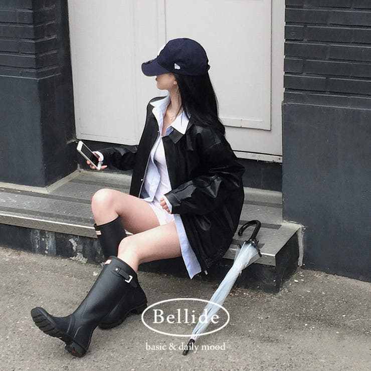 ブラック | ロックシック、レザーブルゾンジャケット jk1159 | BEIDELLI