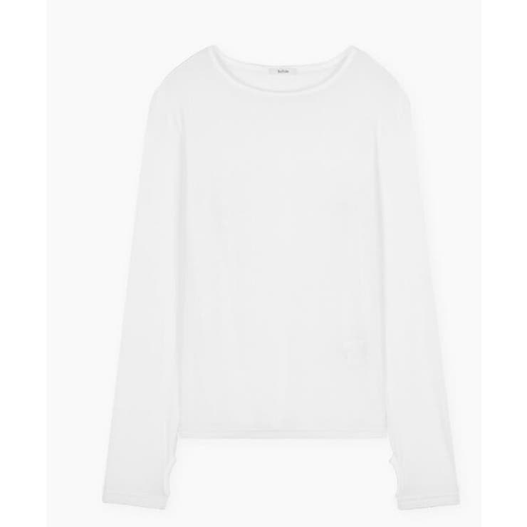 ホワイト | リジュ フライス長袖Tシャツ ts1412 | BEIDELLI