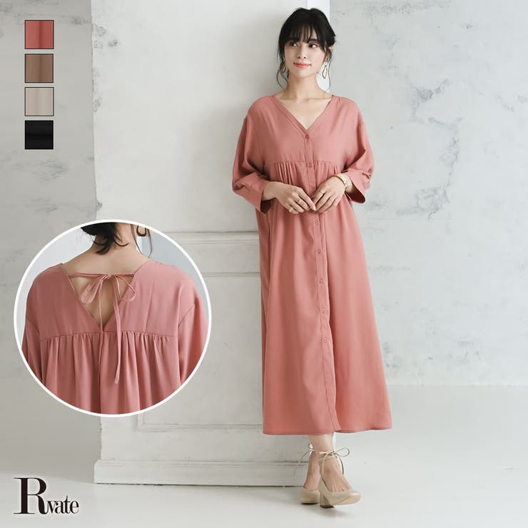 前開きロングワンピース 春夏 レディース 品番 Rv Rvate アールベート のレディースファッション通販 Shoplist ショップリスト