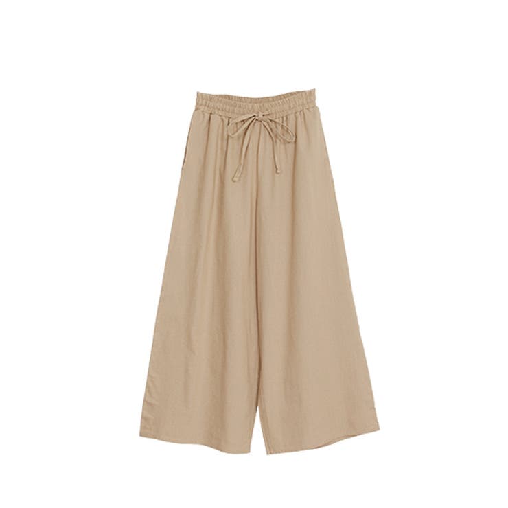 ベージュ | ロングパンツ リネン 無地 | Rvate