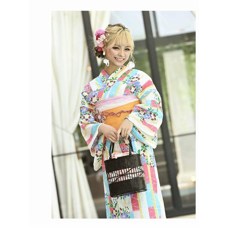 浴衣 撫子 ピンク[品番：RV000007886]｜Ryuyu（リューユ）｜レディース