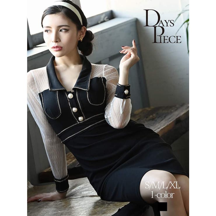 ワンピース キャバドレス 長袖 | Ryuyu | 詳細画像1 