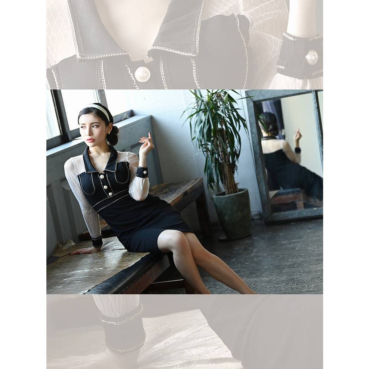 ワンピース キャバドレス 長袖 | Ryuyu | 詳細画像10 