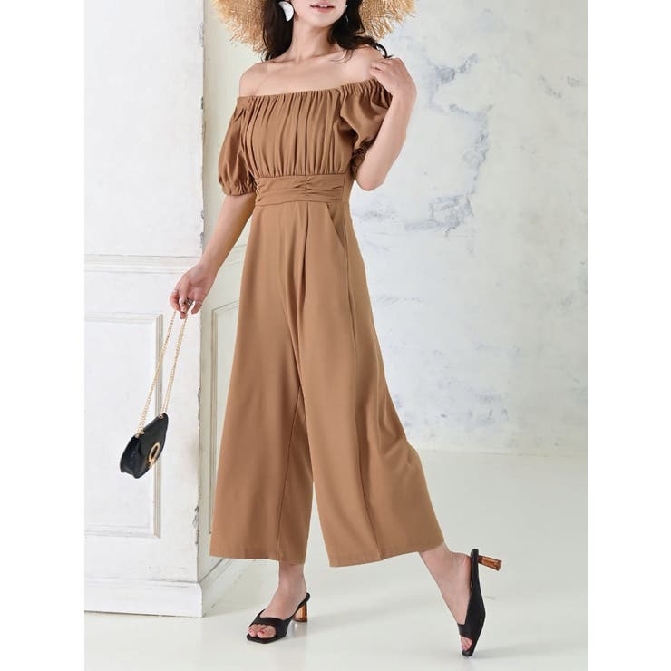 オールインワン パフスリーブ オフショル サロペット ワンピース 品番 Rv Rvate アールベート のレディースファッション通販 Shoplist ショップリスト