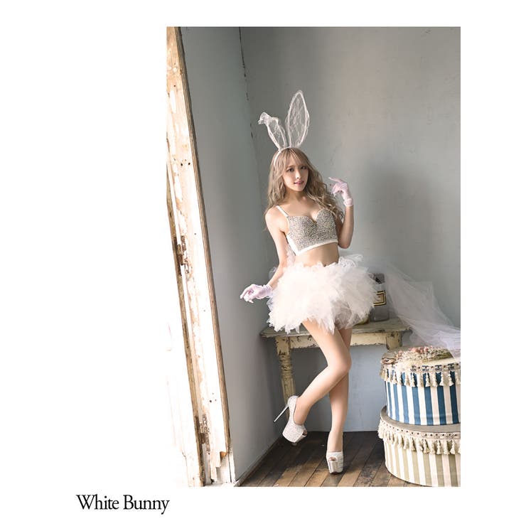 ホワイト | ハロウィン コスプレ バニー | Ryuyu