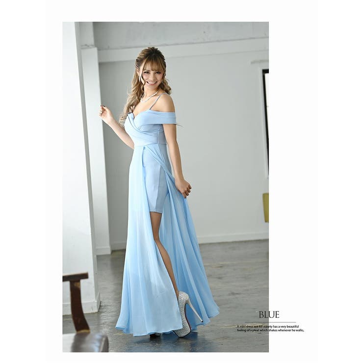 ブルー | キャバドレス ロング ロング | Ryuyu