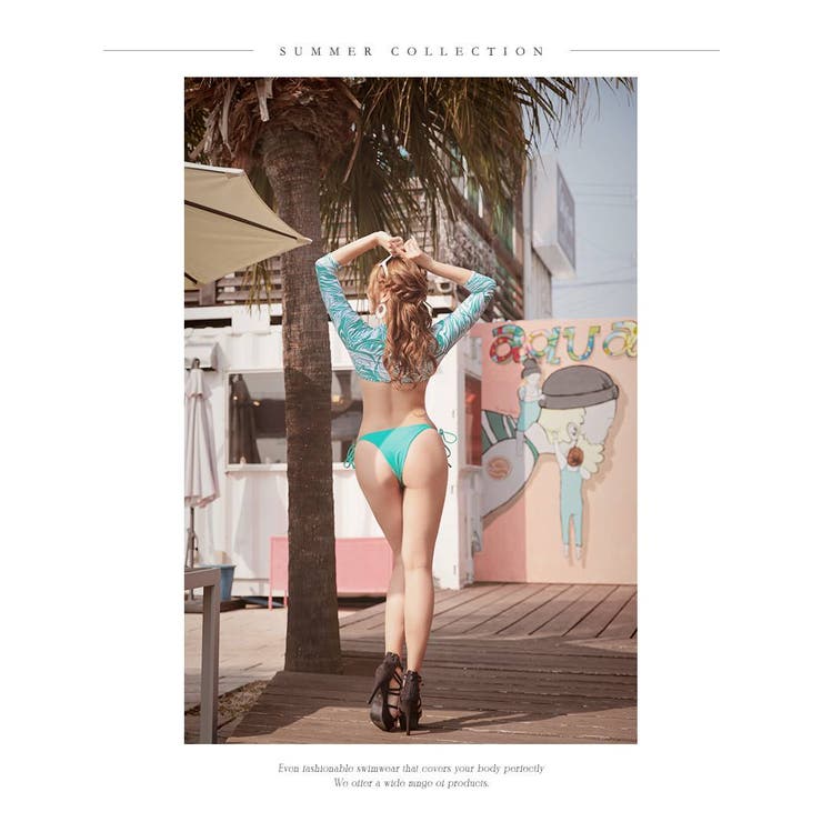 水着 マーブル柄 グリーン | Ryuyu | 詳細画像4 